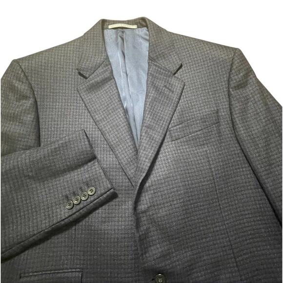Hickey Freeman Bespoke Cashmere Sport Coat USA Mini Plaid...